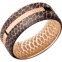 Superconductor Noir + Beadetched , Beadetched Finish + 14K Rose Gold