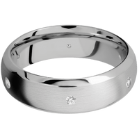10K White Gold + Satin , Polish Finish