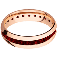 18K Rose Gold + Polish Finish