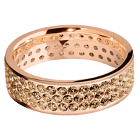 14K Rose Gold + Sand Finish