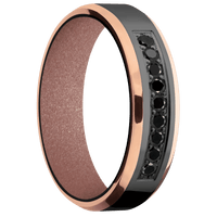 Zirconium + Polish , Polish Finish + Rose Gold