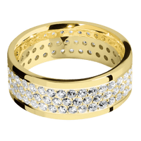 14K Yellow Gold + Polish Finish