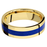 14K Yellow Gold + Polish Finish