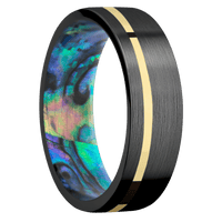 Zirconium + Satin , Satin Finish + Abalone