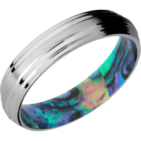 Platinum + Satin , Polish Finish + Abalone