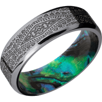 Tantalum + Polish , Polish Finish + Abalone