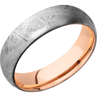 Meteorite + None Finish + 14K Rose Gold