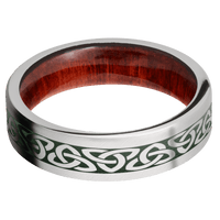 Platinum + Anglesatin Finish + Red Heart