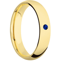 14K Yellow Gold + Polish Finish