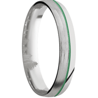 10K White Gold + Polish Finish