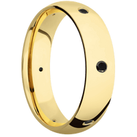 10K Yellow Gold + Polish Finish