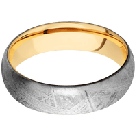 Meteorite + None Finish + 10K Yellow Gold
