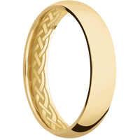 10K Yellow Gold + Polish Finish