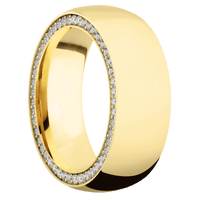 14K Yellow Gold + Polish Finish