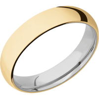 10K Yellow Gold + Polish Finish + Titanium