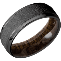 Zirconium + Stipple , Polish Finish + Walnut