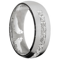14K White Gold + Satin Finish