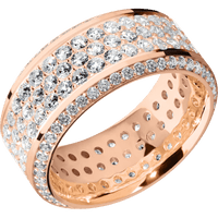 18K Rose Gold + Polish , Polish Finish
