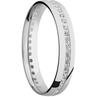 10K White Gold + Polish Finish