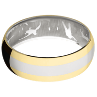 14K White Gold + Polish Finish