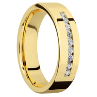 14K Yellow Gold + Polish Finish
