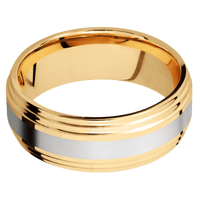 18K Yellow Gold + Polish , Polish Finish