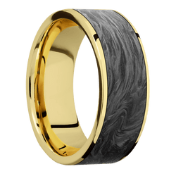 14K Yellow Gold + Polish Finish