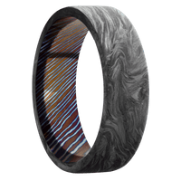 Forged Carbon Fiber + None Finish + Titanium Damascus