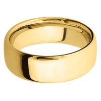 18K Yellow Gold + Polish Finish