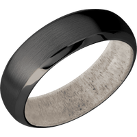 Zirconium + Satin , Polish Finish + Antler