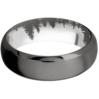 Tantalum Noir + Bead , Polish Finish + Titanium