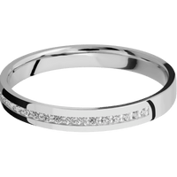 18K White Gold + Polish Finish