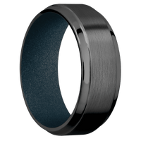 Zirconium + Satin , Polish Finish + Blue Titanium