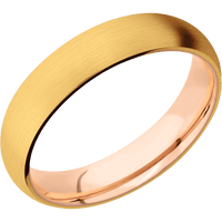 22K Yellow Gold + Satin Finish + 18K Rose Gold