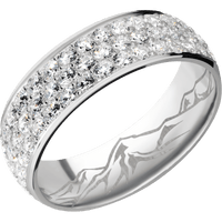 14K White Gold + Polish Finish