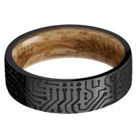 Zirconium + Satin Finish + Whiskey Barrel