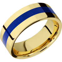14K Yellow Gold + Polish Finish