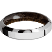 18K White Gold + Polish , Polish Finish + Walnut