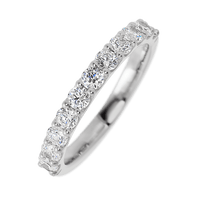 14K White Gold band with 11 Round Diamond having TCW-.77