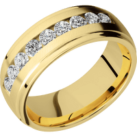 10K Yellow Gold + Anglesatin , Polish Finish