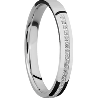 18K White Gold + Polish Finish