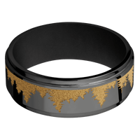 Zirconium + Polish , Polish Finish + Black