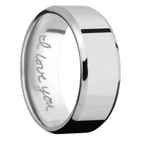 18K White Gold + Polish , Polish Finish