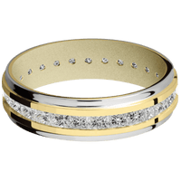18K Yellow Gold + Polish , Polish Finish + Bright Nickel