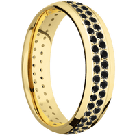 14K Yellow Gold + Polish Finish