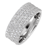 Platinum band with 93 Round Lab Grown Diamond having TCW-1.4