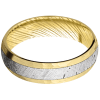 10K Yellow Gold + Hammer Finish