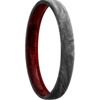 Forged Carbon Fiber + None Finish + Blood Wood