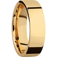 14K Yellow Gold + Polish Finish