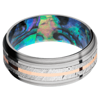 Titanium + Polish , Satin Finish + Abalone